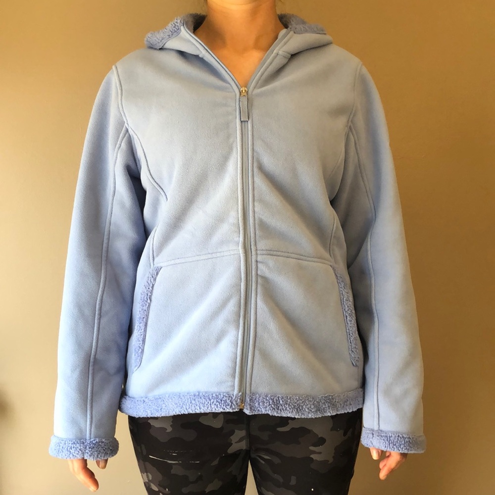 Free Country Large Lavender Full Zip Jacket with Hood
